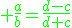 \green \frac{a}{b}=\frac{d-c}{d+c}