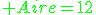 \green Aire=12