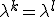 \lambda^k = \lambda^l