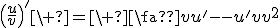 \left(\frac{u}{v}\right)^'\ =\ \frac{vu'-u'v}{v^2}