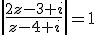 \left|\frac{2z-3+i}{z-4+i}\right|=1