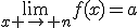 \lim\limits_{x \to n}f(x)=a