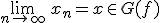 \lim_{n\to +\infty}\,x_n=x\in G(f)