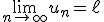 \lim_{n\to +\infty}u_n=\ell