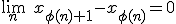 \lim_n\hspace{5}x_{\ph(n)+1}-x_{\ph(n)}=0