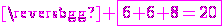 \magenta \fbox{6+6+8=20}