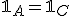 \mathbb{1}_A=\mathbb{1}_C