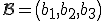 \mathcal{B}=\left(b_{1},b_{2},b_{3}\right)