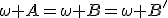 \omega A=\omega B=\omega B'