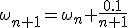 \omega_{n+1}=\omega_n+\frac{0.1}{n+1}