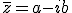 \overline{z} = a - ib