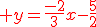 \red y=\frac{-2}{3}x-\frac{5}{2}