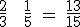 \rm \frac{2}{3} + \frac{1}{5} = \frac{13}{15}