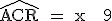 \rm \hat{ACR} = x + 9