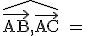 \rm \widehat{\vec{AB},\vec{AC}} = 