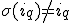 \sigma(i_q)\not=i_q