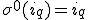 \sigma^0(i_q)=i_q