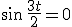 \sin\,\frac{3t}{2}=0
