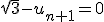 \sqrt{3}-u_{n+1}=0