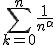 \sum_{k=0}^n\frac{1}{n^\alpha}
