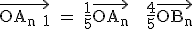 \tex \vec{OA_{n+1}} = \frac{1}{5}\vec{OA_n} + \frac{4}{5}\vec{OB_n}