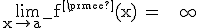 \textrm\lim_{x\to a^{-}}{f'(x)} = + \infty