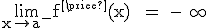 \textrm\lim_{x\to a^{-}}{f'(x) } = - \infty