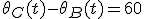 \theta_C(t)-\theta_B(t)=60