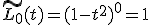 \tilde{L_0}(t)=(1-t^2)^0=1