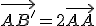 \vec{AB'}=2\vec{AA}