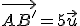 \vec{AB'}=5\vec{u}