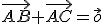 \vec{AB}+\vec{AC}=\vec{o}