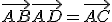 \vec{AB} + \vec{AD} = \vec{AC}