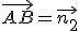 \vec{AB}=\vec{n_2}