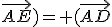 (\vec{AD};\vec{AE})= (\vec{AD};\vec{AC})+(\vec{AC};\vec{AB})(\vec{AB};\vec{AE})=-(\frac{\pi}{4}+\frac{\pi}{2}+\frac{\pi}{3})=-\frac{13\pi}{12}