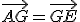 \vec{AG}=\vec{GE}