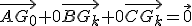 \vec{AG_0}+0\vec{BG_k}+0\vec{CG_k}=\vec0