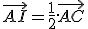 \vec{AI} = \frac{1}{2}.\vec{AC}