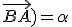 (\vec{CB};\vec{BA})=\alpha