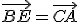 \vec{BE}=\vec{CA}