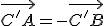 \vec{C'A}=-\vec{C'B}