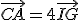 \vec{CA}=4\vec{IG}
