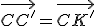 \vec{CC'}=\vec{CK'}