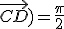 (\vec{AC};\vec{CD})=\frac{\pi}{2}
