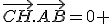 \vec{CH}.\vec{AB}=0 