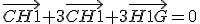\vec{CH1}+3\vec{CH1}+3\vec{H1G}={0}