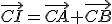 \vec{CI}=\vec{CA}+\vec{CB}
