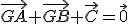\vec{GA}+\vec{GB}+\vec{C}=\vec{0}