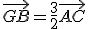 \vec{GB}=\frac{3}{2}\vec{AC}