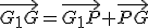 \vec{G_1G}=\vec{G_1P}+\vec{PG}